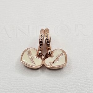 ⚘️⚘️Authentic Pandora ⭐️RETIRED⭐️ ROSE MOTHER & DAUGHTER DANGLE CHARM🎁